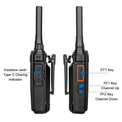 RETEVIS RB37 US Frequency 462.5625-467.7125MHz 22CHS FRS License-free Two Way Radio Handheld Bluetooth Walkie Talkie, RB37