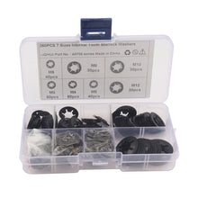 A5706 260 PCS Torx Bearing Clamp Retaining Ring Manganese Steel Quick Speed Locking Washer, A5706