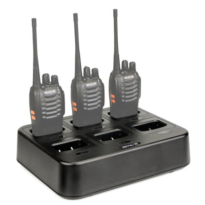 RETEVIS RTC777 Six-Way Walkie Talkie Charger for Retevis H777,, RTC777 AU Plug, RTC777 US Plug, RTC777 EU Plug, RTC777 UK Plug