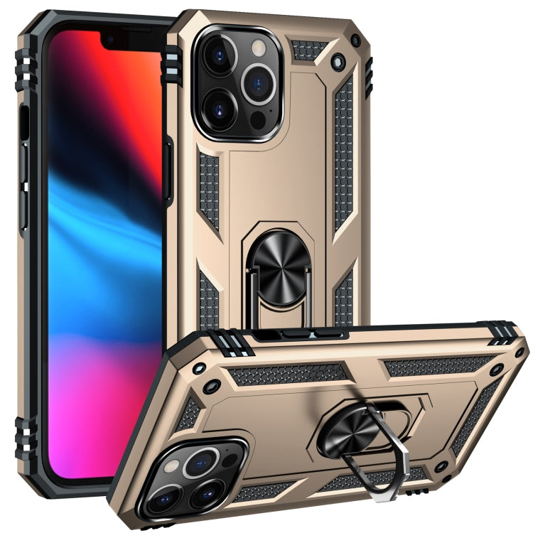 Shockproof TPU + PC Protective Case with 360 Degree Rotating Holder, For iPhone 13 Pro Max