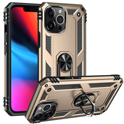 Shockproof TPU + PC Protective Case with 360 Degree Rotating Holder, For iPhone 13 Pro Max