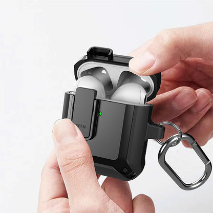 Wireless Earphones Shockproof Bumblebee Silicone Protective Case with Switch, For AirPods 1/2, For AirPods Pro