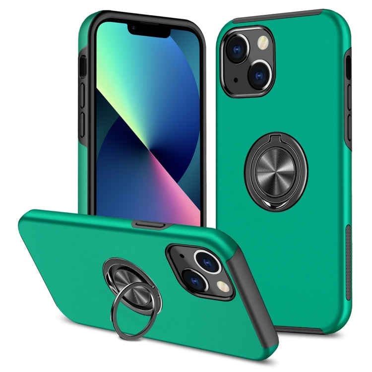 PC + TPU Shockproof Magnetic Protective Case with Invisible Ring Holder, For iPhone 13 mini, For iPhone 13, For iPhone 13 Pro