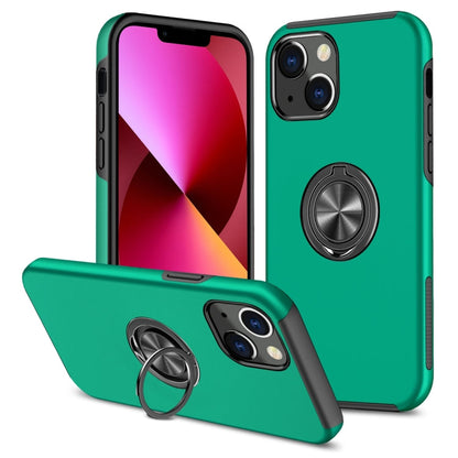 PC + TPU Shockproof Magnetic Protective Case with Invisible Ring Holder, For iPhone 13 mini, For iPhone 13, For iPhone 13 Pro