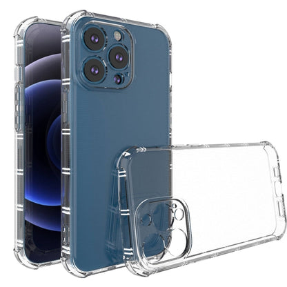 Straight Side Dual Bone Anti-fall TPU Transparent Protective Case, For iPhone 13 mini, For iPhone 13, For iPhone 13 Pro, For iPhone 13 Pro Max