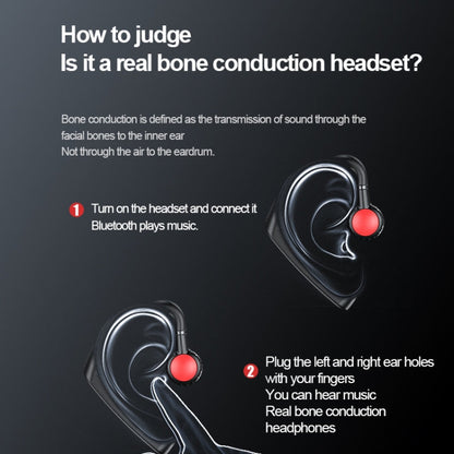 M-618 Bone Conduction Hanging Ear Stereo Bluetooth Headset, M-618 (Red), M-618 (Green), M-618 (Black), M-618 (Blue)