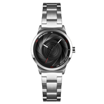 SKMEI 9210 Ladies Business Watch Simple 3D Dial Quartz Watch, For Ladies