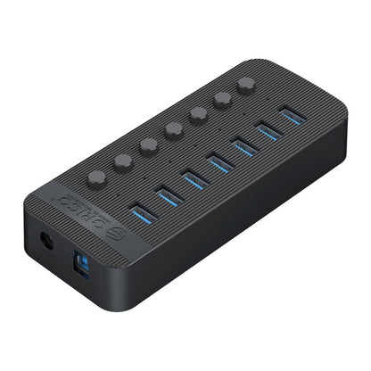 ORICO CT2U3-7AB-WH 7 In 1 Plastic Stripes Multi-Port USB HUB with Individual Switches, CT2U3-7AB-BK US Plug, CT2U3-7AB-WH US Plug