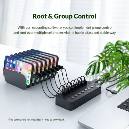 ORICO CT2U3-7AB-WH 7 In 1 Plastic Stripes Multi-Port USB HUB with Individual Switches,, CT2U3-7AB-BK UK Plug, CT2U3-7AB-WH UK Plug, CT2U3-7AB-BK EU Plug, CT2U3-7AB-WH EU Plug, CT2U3-7AB-BK AU Plug, CT2U3-7AB-WH AU Plug