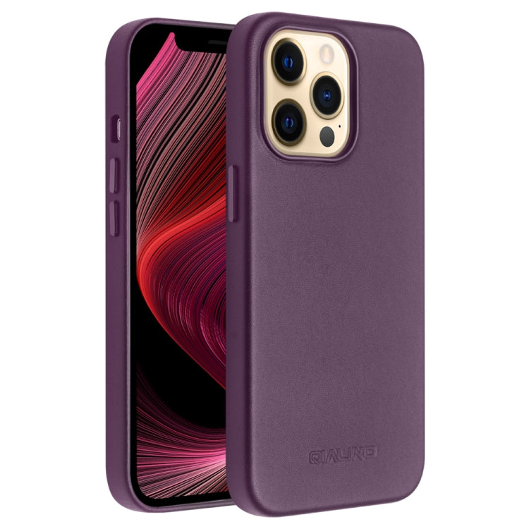 QIALINO Nappa Cowhide MagSafe Magnetic Protective Case, For iPhone 13 Pro, For iPhone 13 Pro Max, For iPhone 13, For iPhone 13 mini
