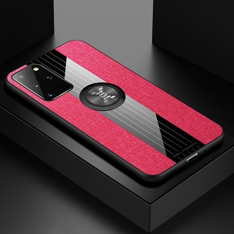 XINLI Stitching Cloth Textue Shockproof TPU Protective Case with Ring Holder, For Samsung Galaxy S20, For Samsung Galaxy S20 FE, For Samsung Galaxy S20+, For Samsung Galaxy S20 Ultra, For Samsung Galaxy S21 5G