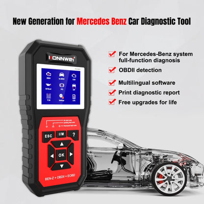 KONNWEI KW460 Car 2.8 inch 12V Lead-acid Battery Tester Fault Diagnosis Instrument, KW460