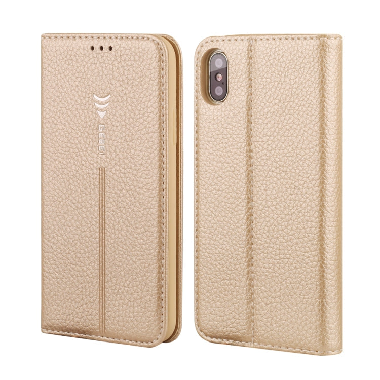 GEBEI PU+TPU Horizontal Flip Protective Case with Holder & Card Slots, For iPhone 11 Pro, For iPhone 11, For iPhone 11 Pro Max, For iPhone XS / X