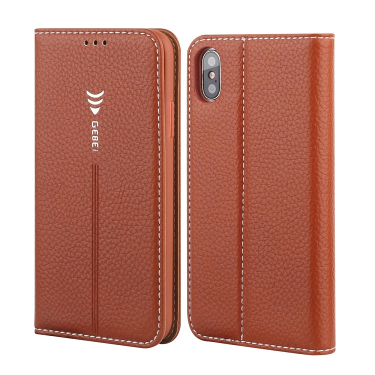 GEBEI PU+TPU Horizontal Flip Protective Case with Holder & Card Slots, For iPhone 11 Pro, For iPhone 11, For iPhone 11 Pro Max, For iPhone XS / X