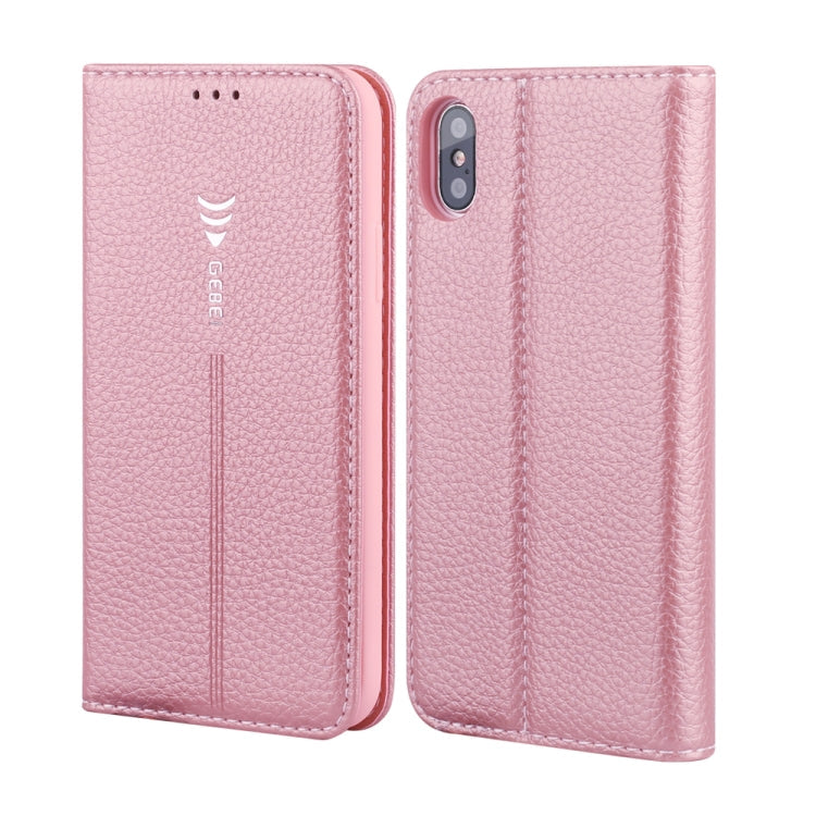 GEBEI PU+TPU Horizontal Flip Protective Case with Holder & Card Slots, For iPhone XR, For iPhone XS Max