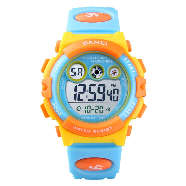 SKMEI 1451 LED Digital Stopwatch Chronograph Luminous Children Sports Electronic Watch, 1451(Transparent Purple), 1451(Transparent Sky Blue), 1451(Transparent Rose Red), 1451(White Shell Blue Circle), 1451(Yellow Shell Blue Circle)                     ...