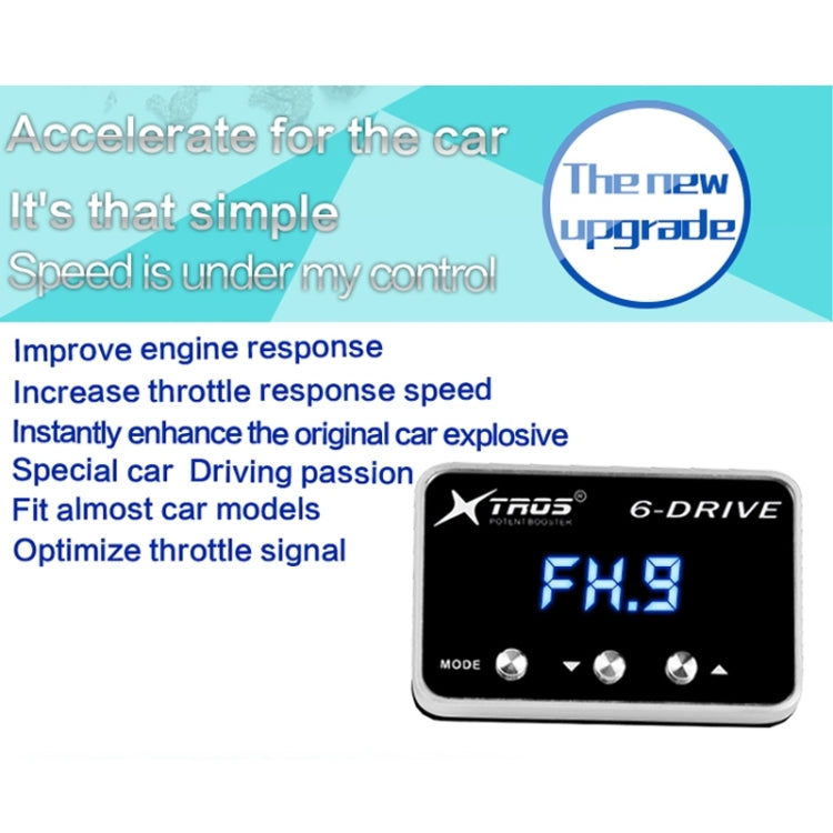 TROS TS-6Drive Potent Booster Electronic Throttle Controller, For Mitsubishi Strada 2015-, For Mitsubishi Strada 2005-2014, For Mitsubishi Xpander 2017-, For Mitsubishi Lancer 2008-, For Mitsubishi Mirage 2012-2016, For Mitsubishi Outlander 2007-      ...