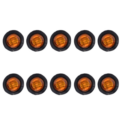 10 in 1 Truck Trailer LED Round Side Marker Lamp, A5010 Red Light, A5011 Amber Light, A5012 White Light, A5013 Red + Amber Light