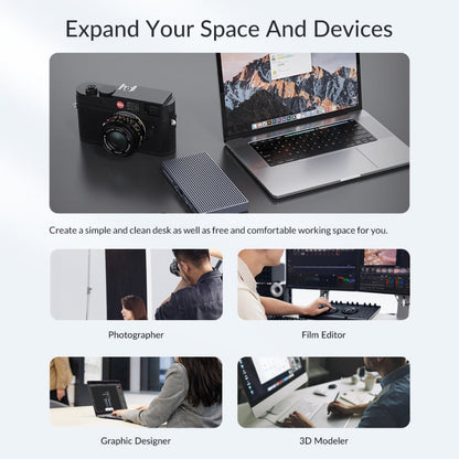 ORICO TB3-S2 Thunderbolt 3 M.2 Dual-bay Docking Station, TB3-S2
