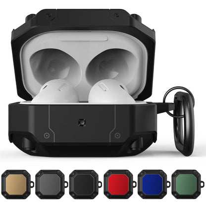 Mecha Hardware Earphone Protective Case with Hook, For Samsung Galaxy Buds 2 / Buds Pro / Buds Live / Buds 2 Pro, For AirPods 3, For AirPods 2 / 1