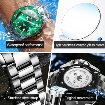 OLEVS 5885 Men Fashion Waterproof Luminous Quartz Watch, EDA00268001C, EDA00268001D, EDA00268001E, EDA00268001A, EDA00268001B
