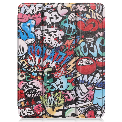 Painted TPU Smart Tablet Holster With Sleep Function & Tri-Fold Bracket & Pen Slot, For iPad Pro 11 inch 2020