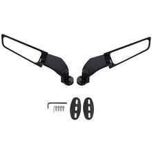 1 Pair Motorcycle Modified Rearview Mirrors Wind Wing Adjustable Rotating Side Mirrors, Adjustable Rotating