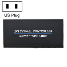 BT100 4K 60Hz 1080P 2 x 2 TV Wall Controller, US Plug, EU Plug, UK Plug, AU Plug