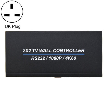 BT100 4K 60Hz 1080P 2 x 2 TV Wall Controller, US Plug, EU Plug, UK Plug, AU Plug