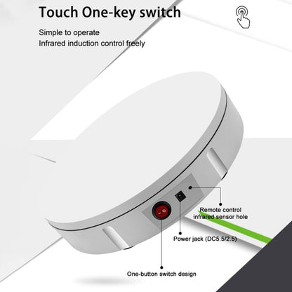 30cm Charging Rotating Display Stand Video Shooting Turntable, Load: 50kg, EU Plug, 30cm , Charging Power, US Plug, 30cm , Charging Power, UK Plug, 30cm , Charging Power, AU Plug, 30cm, Charging Power, US Plug, 30cm, Charging Power, UK Plug            ...