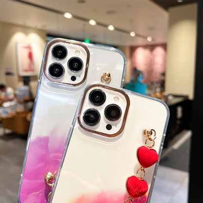 Gold Halo Marble Pattern Case with Bracelet, For iPhone 13 Pro Max, For iPhone 12, For iPhone 12 Pro, For iPhone 12 Pro Max, For iPhone 11, For iPhone 11 Pro Max