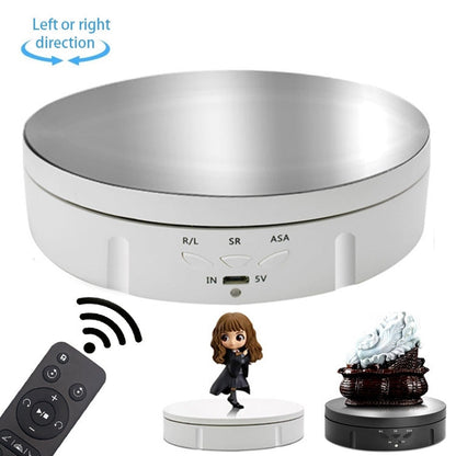 USB Electric Rotating Turntable Display Stand, Load: 10kg, 14.6cm Remote, 14.6cm Remote Mirror