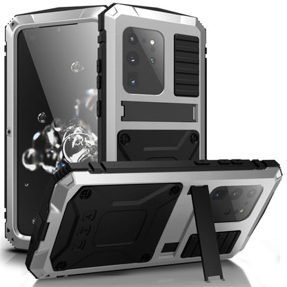 Shockproof Waterproof Dust-proof Metal + Silicone Protective Case with Holder, For iPhone 11, For iPhone 11 Pro, For iPhone 11 Pro Max, For iPhone XS Max, For Galaxy S20 Ultra