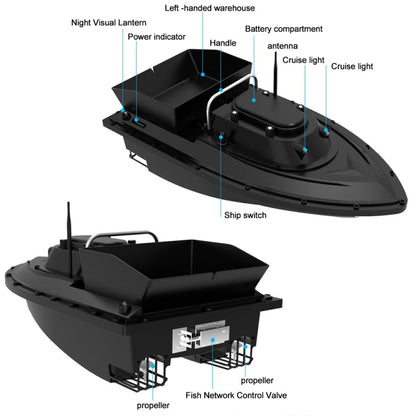 Multi-function Intelligent Remote Control Nest Ship Fishing Bait Boat, Without Decoupler, D12, D12F