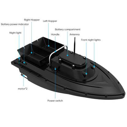 D12C Multi-function Intelligent Remote Control Nest Ship Fishing Bait Boat, D12C
