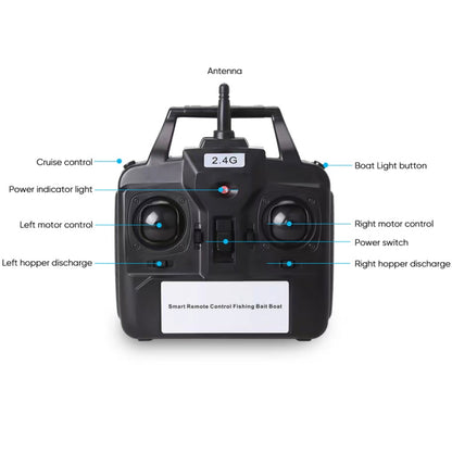 D12C Multi-function Intelligent Remote Control Nest Ship Fishing Bait Boat, D12C
