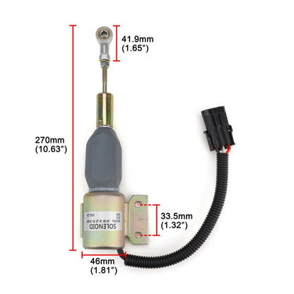 For Cummins / Hyundai Eengine Shutdown Solenoid Valve SA-4756-24 3932530, SA-4756-24