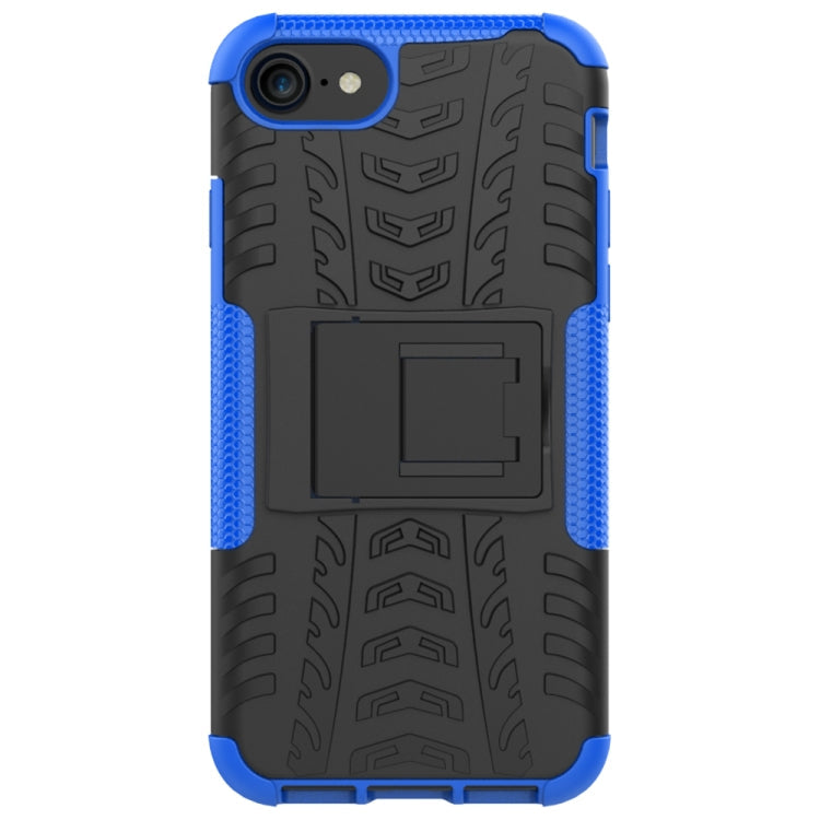 Tire Texture Shockproof TPU+PC Protective Case with Holder, For iPhone SE 2022 / SE 2020, For Galaxy M30s