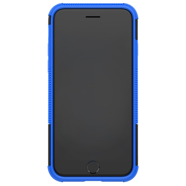 Tire Texture Shockproof TPU+PC Protective Case with Holder, For iPhone SE 2022 / SE 2020, For Galaxy M30s