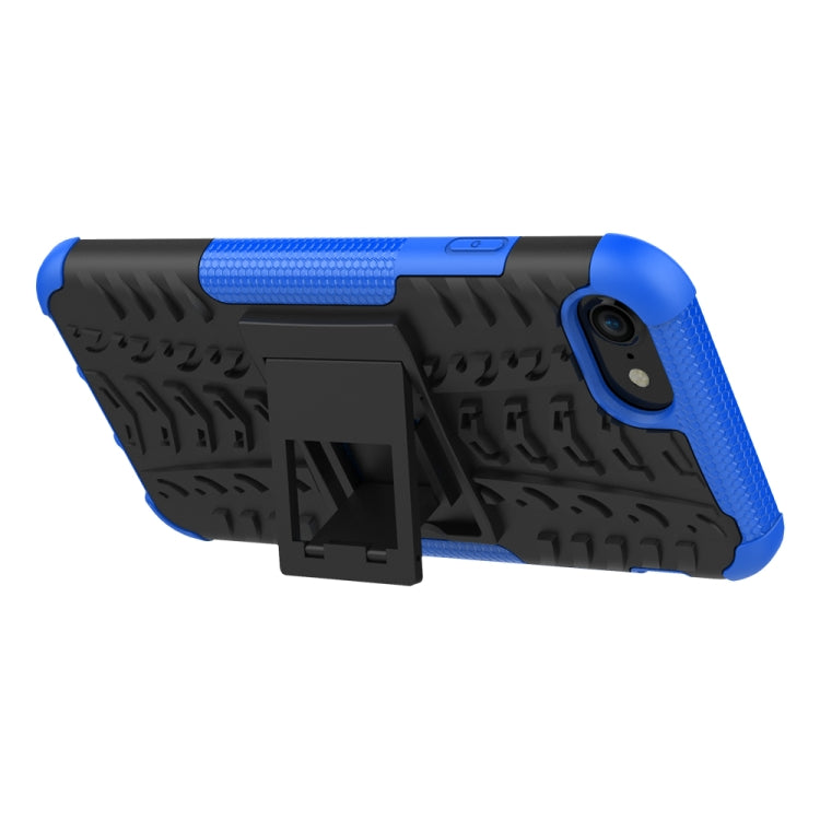 Tire Texture Shockproof TPU+PC Protective Case with Holder, For iPhone SE 2022 / SE 2020, For Galaxy M30s