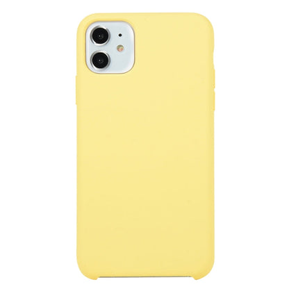 For iPhone 11 Solid Color Solid Silicone  Shockproof Case (Hibiscus Pink), For iPhone 11