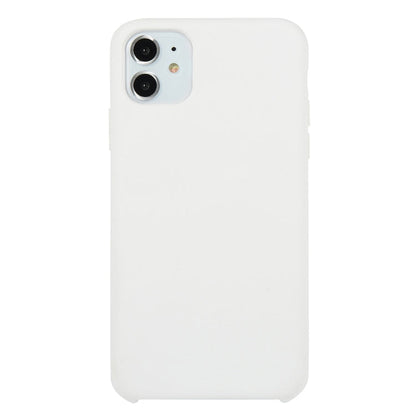 For iPhone 11 Solid Color Solid Silicone  Shockproof Case (Hibiscus Pink), For iPhone 11