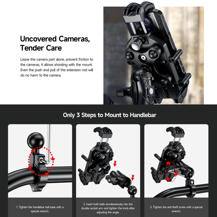 Ulefone Armor Mount Pro AM01 Universal Bicycle Handle Phone Holder, Armor Mount Pro