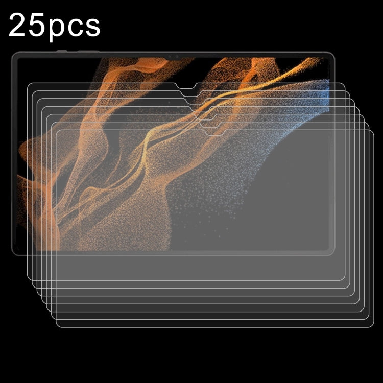 25pcs 9H 0.3mm Explosion-proof Tempered Glass Film, For Samsung Galaxy Tab S11 Ultra 14.6, For Samsung Galaxy Tab S10 FE+ 13.1, For Samsung Galaxy Tab S10 Ultra 14.6, For Samsung Galaxy Tab S10+ 12.4, For Samsung Galaxy Tab S10 11                      ...