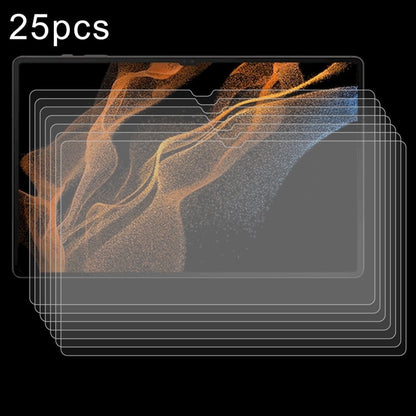 25pcs 9H 0.3mm Explosion-proof Tempered Glass Film, For Samsung Galaxy Tab S11 Ultra 14.6, For Samsung Galaxy Tab S10 FE+ 13.1, For Samsung Galaxy Tab S10 Ultra 14.6, For Samsung Galaxy Tab S10+ 12.4, For Samsung Galaxy Tab S10 11                      ...