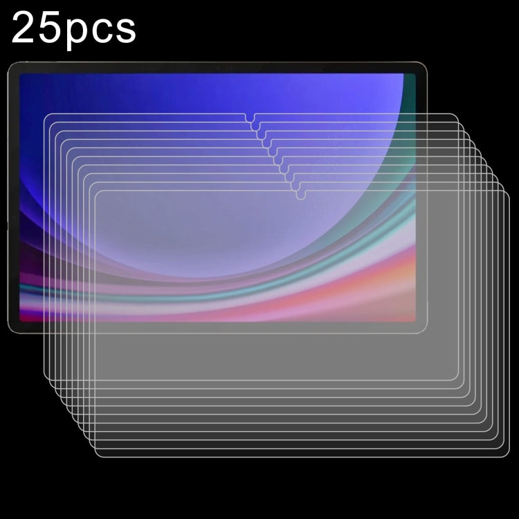 25pcs 9H 0.3mm Explosion-proof Tempered Glass Film, For Samsung Galaxy Tab S11 Ultra 14.6, For Samsung Galaxy Tab S10 FE+ 13.1, For Samsung Galaxy Tab S10 Ultra 14.6, For Samsung Galaxy Tab S10+ 12.4, For Samsung Galaxy Tab S10 11                      ...