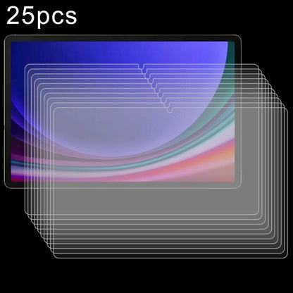 25pcs 9H 0.3mm Explosion-proof Tempered Glass Film, For Samsung Galaxy Tab S11 Ultra 14.6, For Samsung Galaxy Tab S10 FE+ 13.1, For Samsung Galaxy Tab S10 Ultra 14.6, For Samsung Galaxy Tab S10+ 12.4, For Samsung Galaxy Tab S10 11                      ...