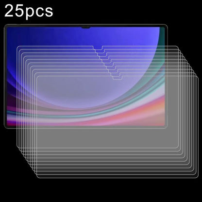 25pcs 9H 0.3mm Explosion-proof Tempered Glass Film, For Samsung Galaxy Tab S11 Ultra 14.6, For Samsung Galaxy Tab S10 FE+ 13.1, For Samsung Galaxy Tab S10 Ultra 14.6, For Samsung Galaxy Tab S10+ 12.4, For Samsung Galaxy Tab S10 11                      ...