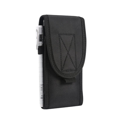 Multifunctional Universal Vertical Nylon Fabric Waist Bag Tactical Belt Bag, For 6.7 inch and Below Phones