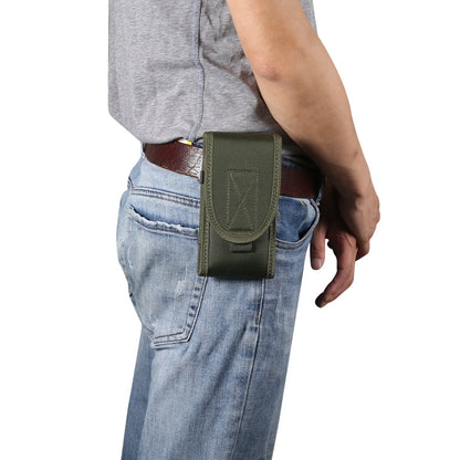 Multifunctional Universal Vertical Nylon Fabric Waist Bag Tactical Belt Bag, For 6.7 inch and Below Phones